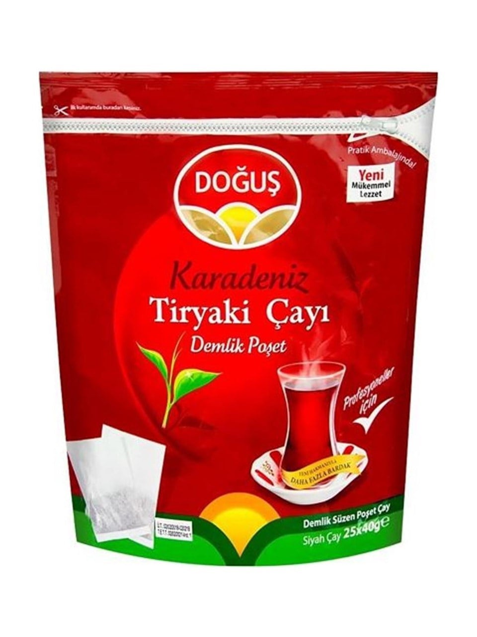 Doğuş Karadeniz Tiryaki Demlik Poşet Çay 25x40 