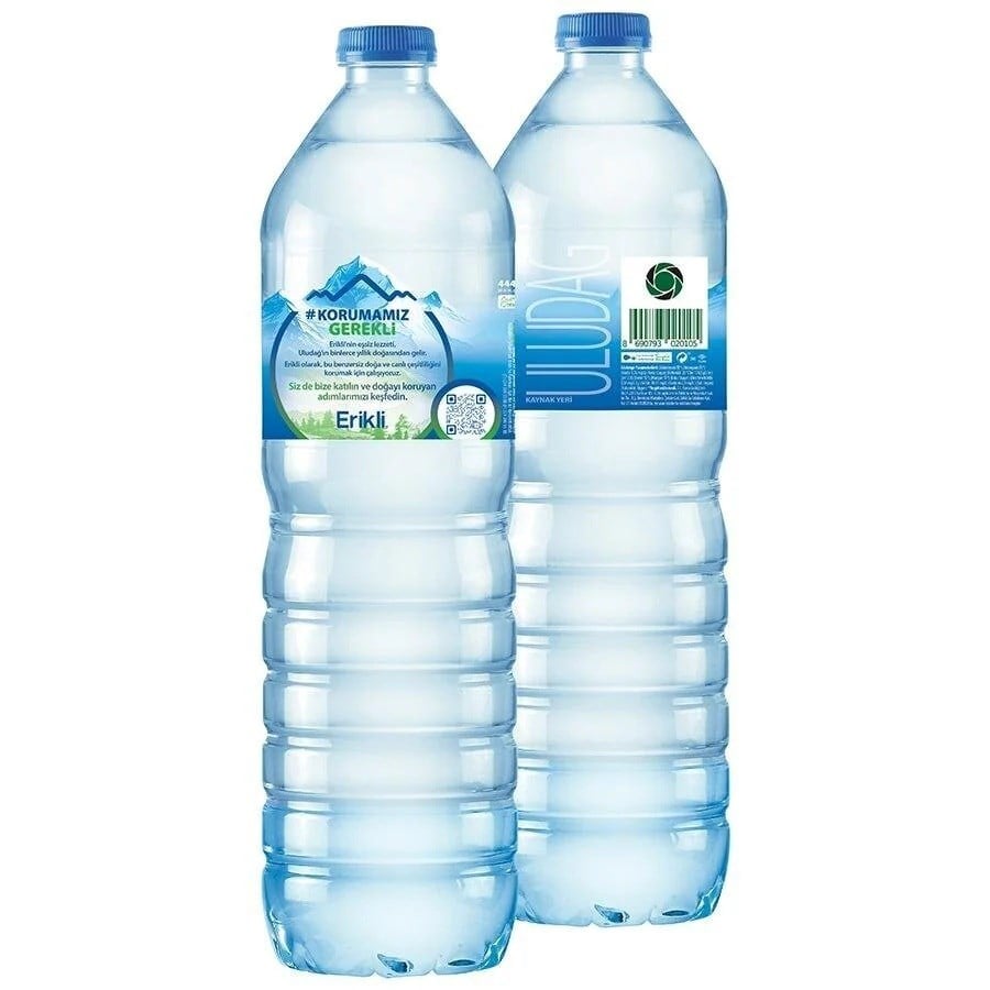 Erikli Doğal Kaynak Suyu 1,5 litre Pet Şişe 6'lı