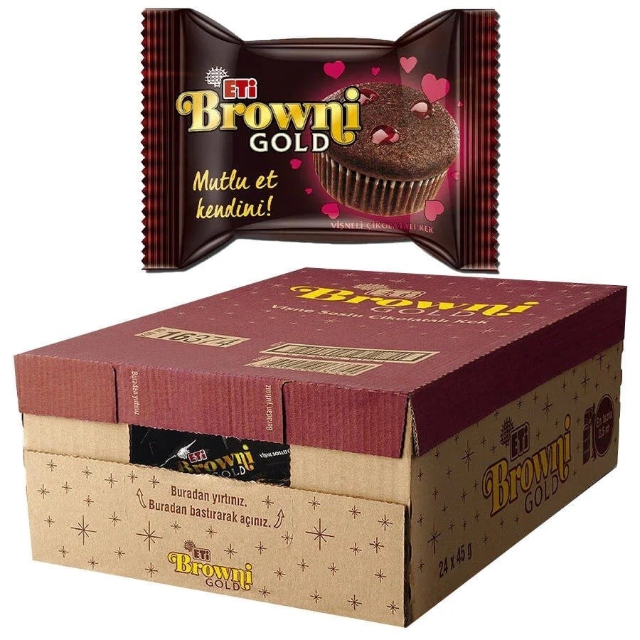 Eti Browni Gold Vişneli 45 g 24'lü