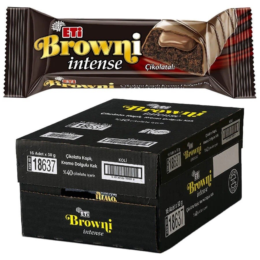 Eti Browni İntense Çikolatalı Kek 50 g 16'lı