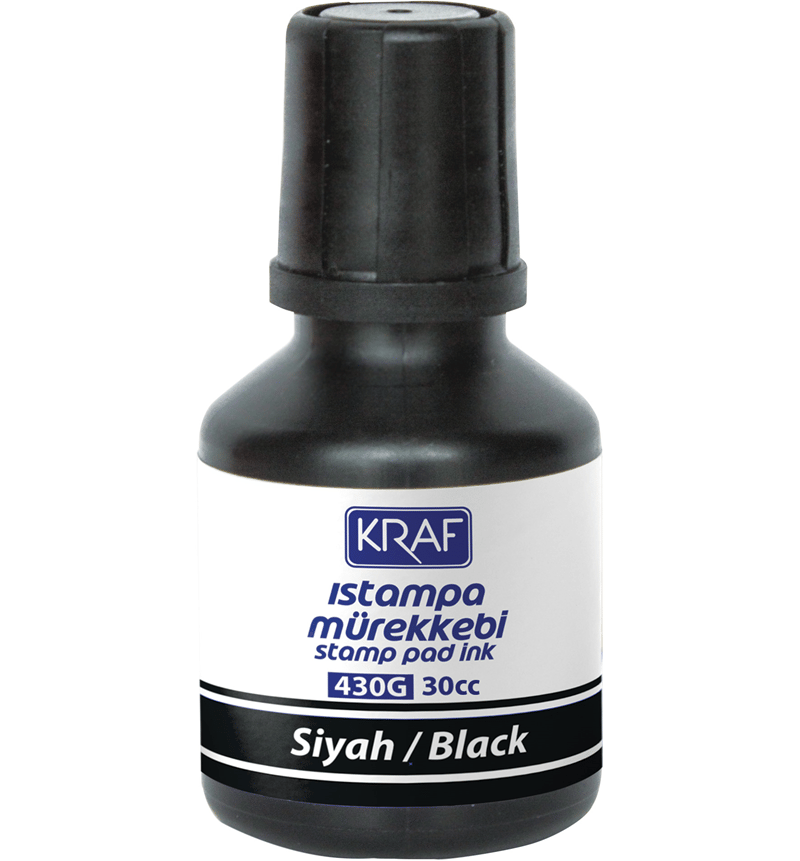 KRAF ISTAMPA MÜREKKEBİ 30cc SİYAH 430G