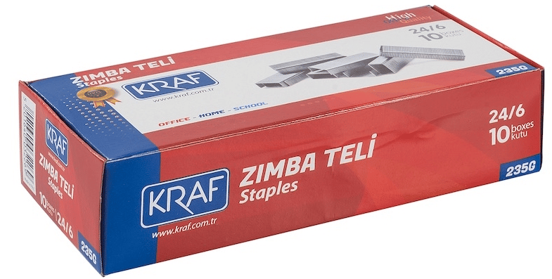 KRAF ZIMBA TELİ 24/6 BEYAZ 1000 Lİ 235G