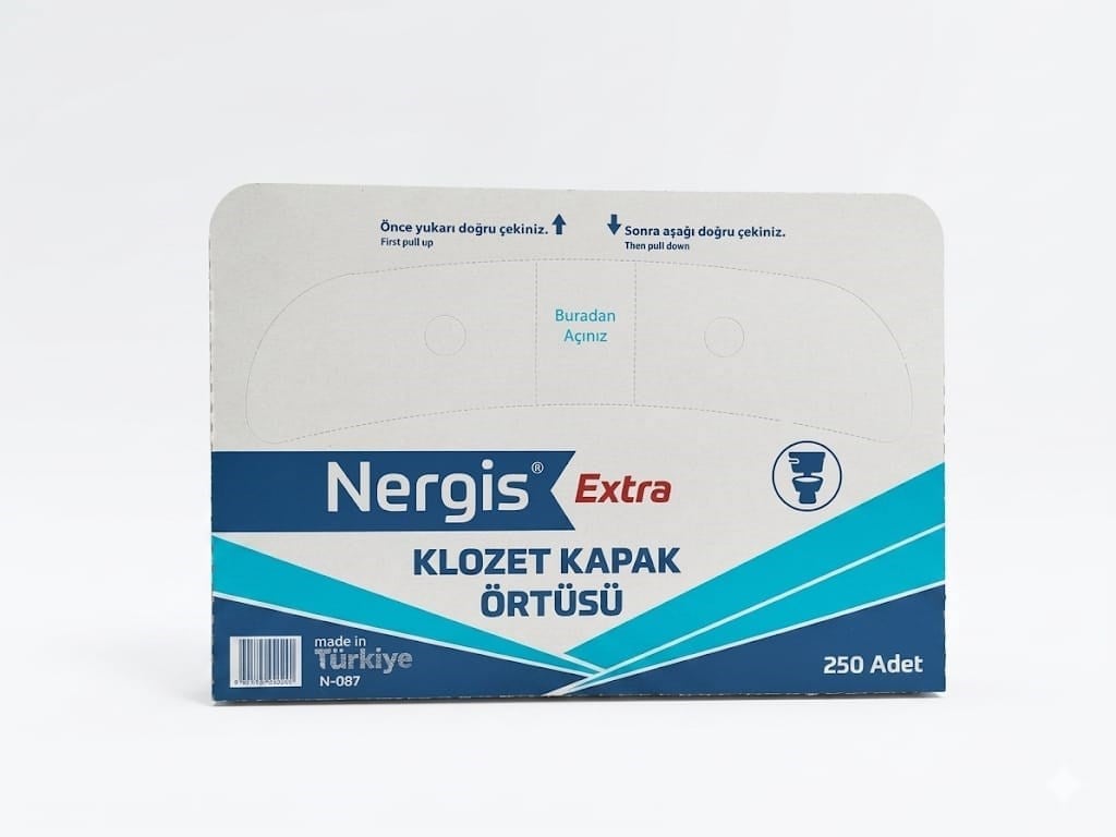 Nergis Klozet Kapak Örtüsü – Hijyen Paketi 250 Adet