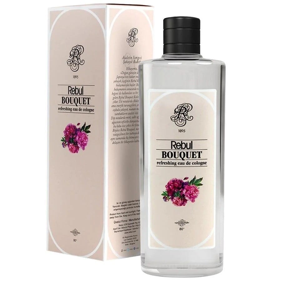 Rebul 250ml Bouquet Kolonya Cam Şişe