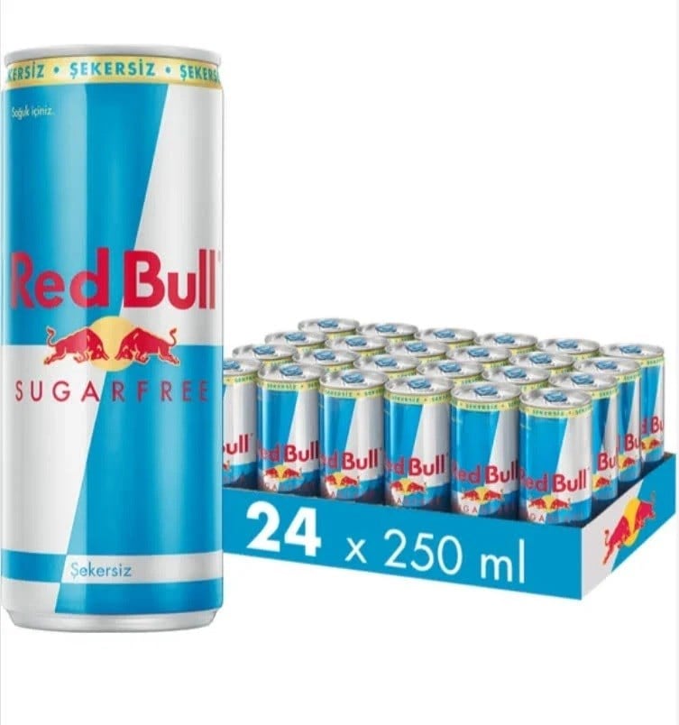 Redbull Enerji İçeceği Şekersiz 250 ml 24'lü