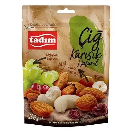 Tadım Naturel Çiğ Karışık Kuruyemiş 180 gr