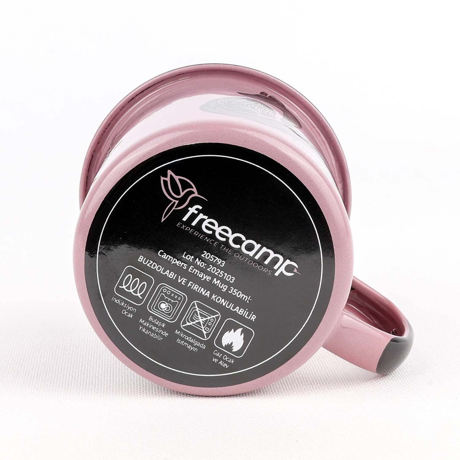 FreeCamp Campers Emaye Mug 350ml-LİLA