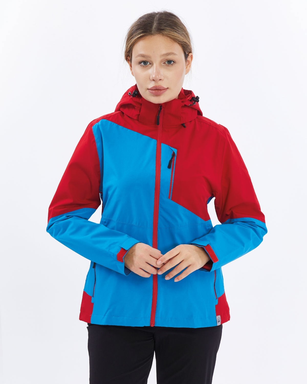 Mapamyumco Windbreaker Kadın Ceket-MAVİ-KIRMIZI