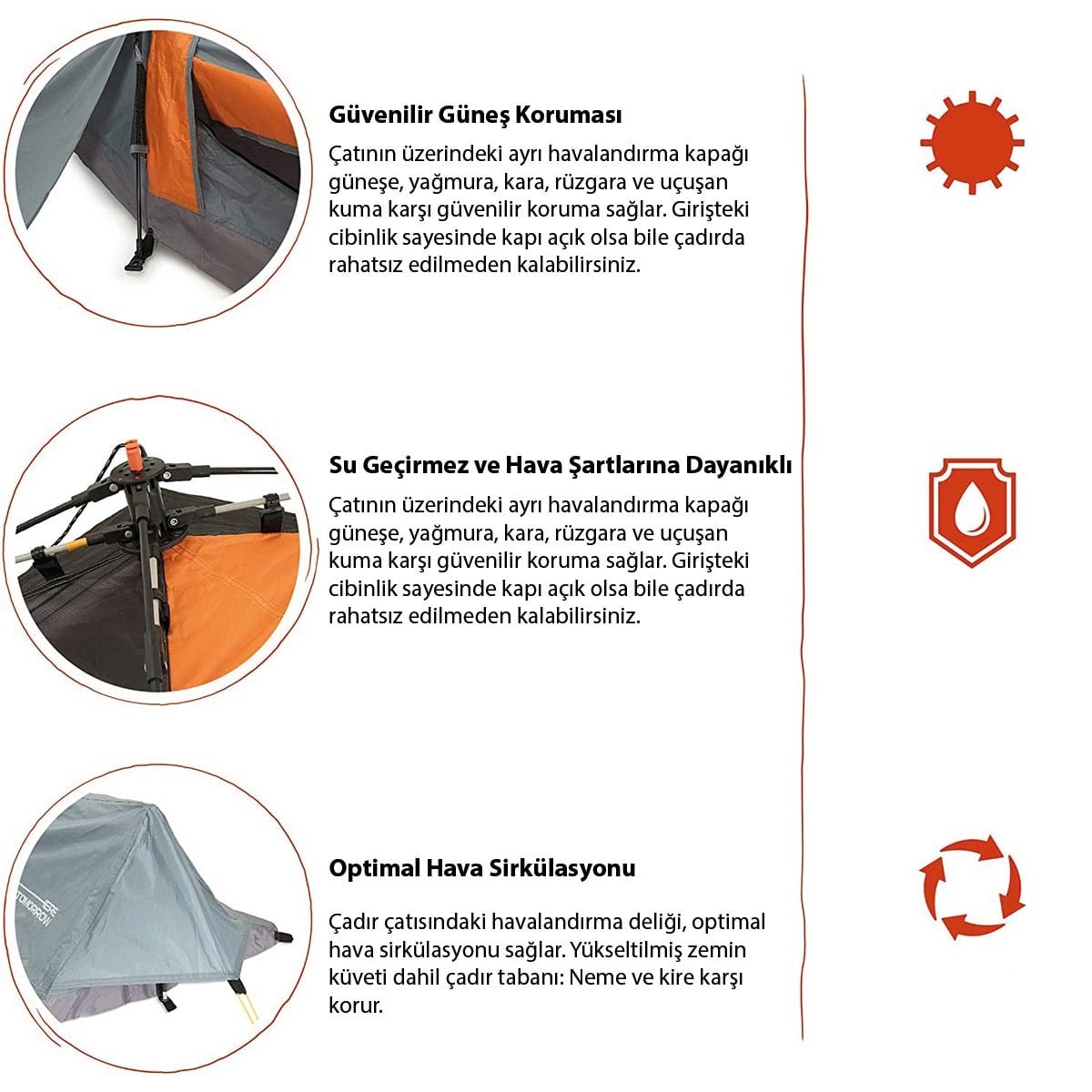 Where Tomorrow Kompakt Otomatik Çadır-GRİ