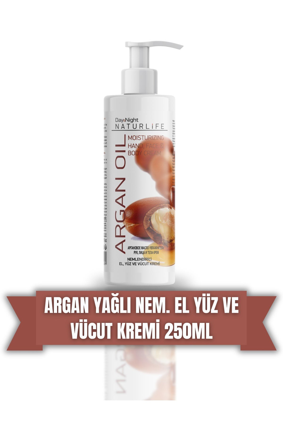Argan Yağlı El Yüz Ve Vücut Kremi 250 ml