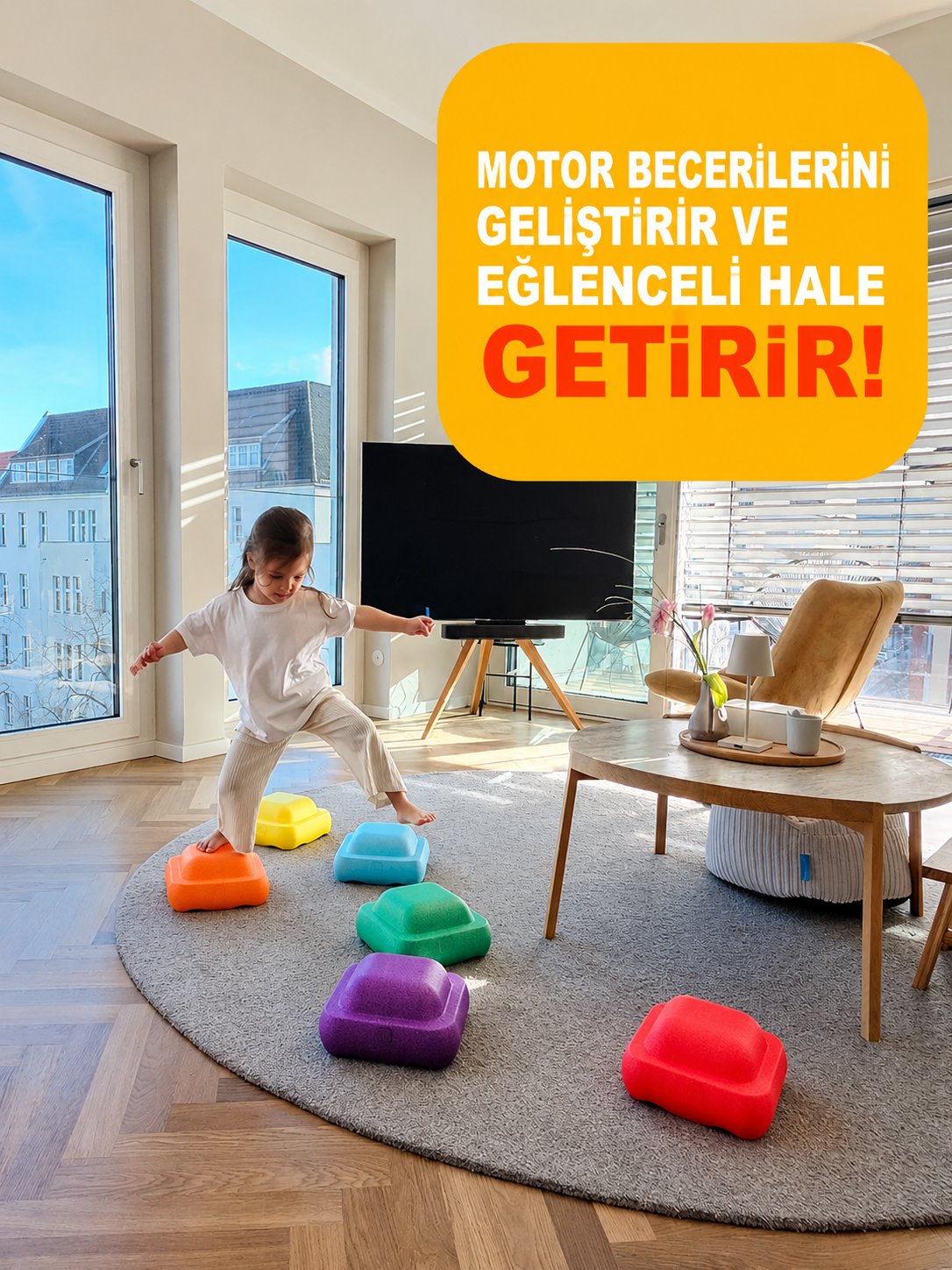 Renkli Adım Taşları