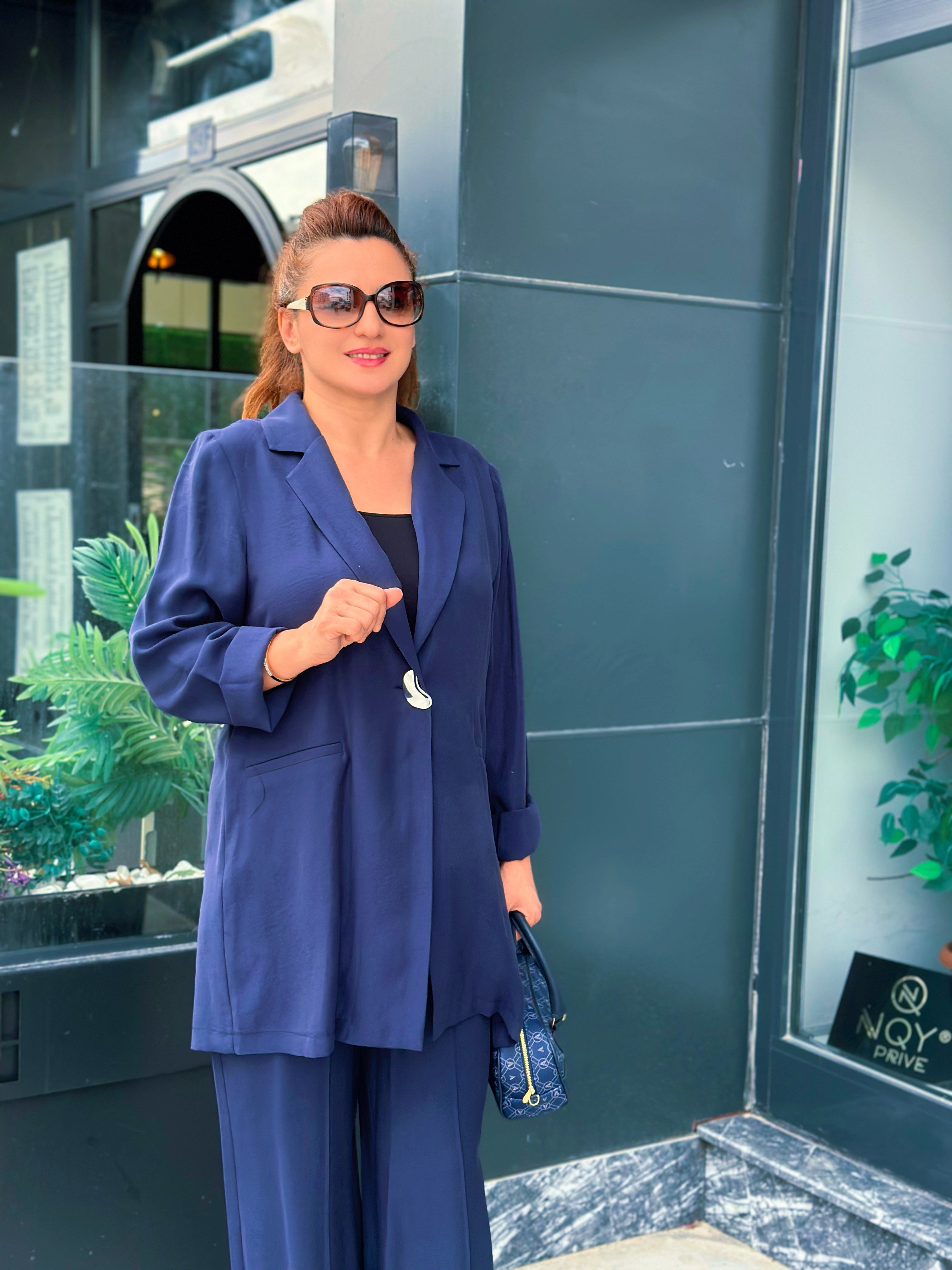 BLAZER CEKETLİ KETEN TAKIM