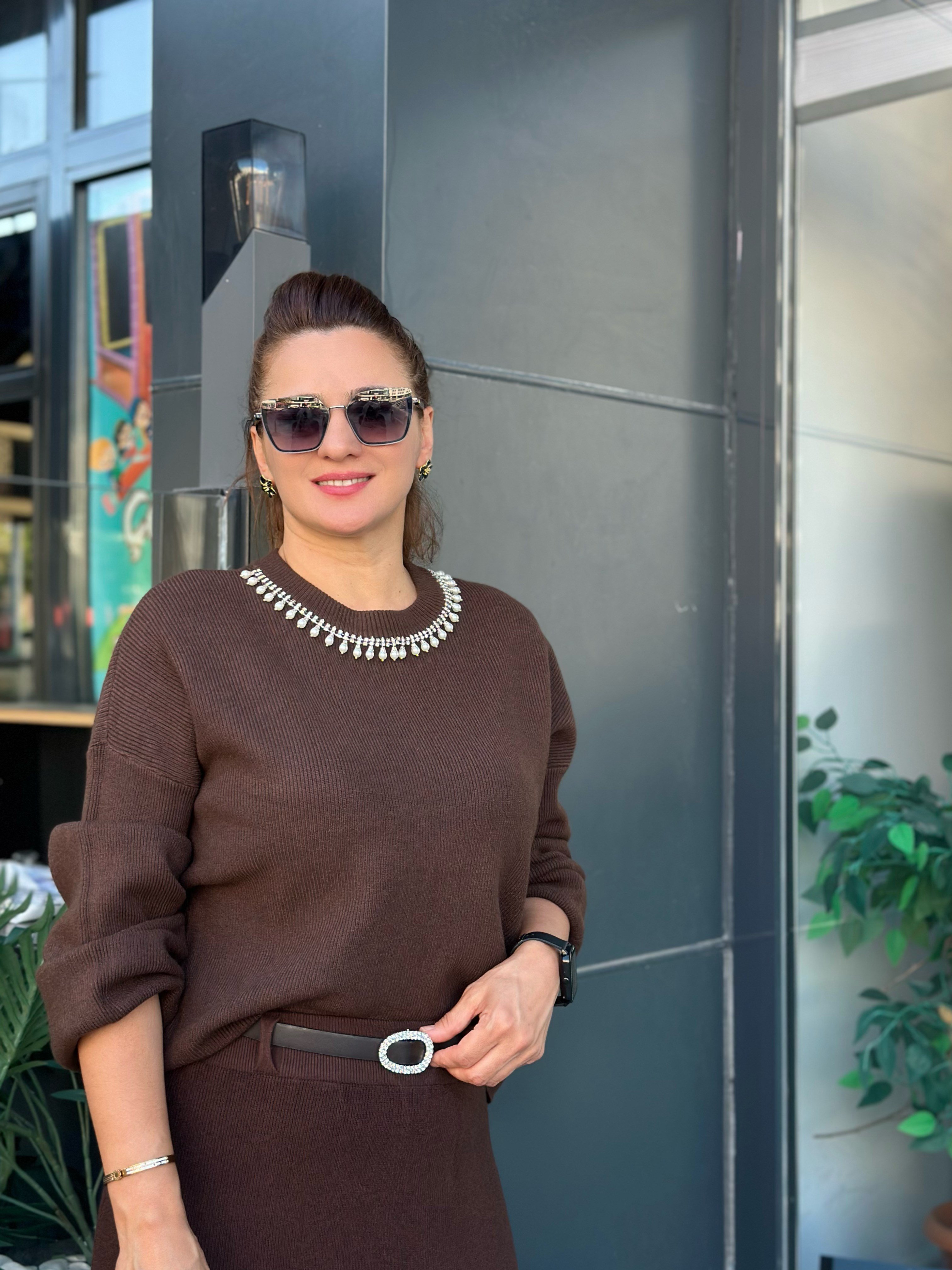 THEERELİGHT SEUL ÜÇLÜ TRİKO TAKIM KAHVE