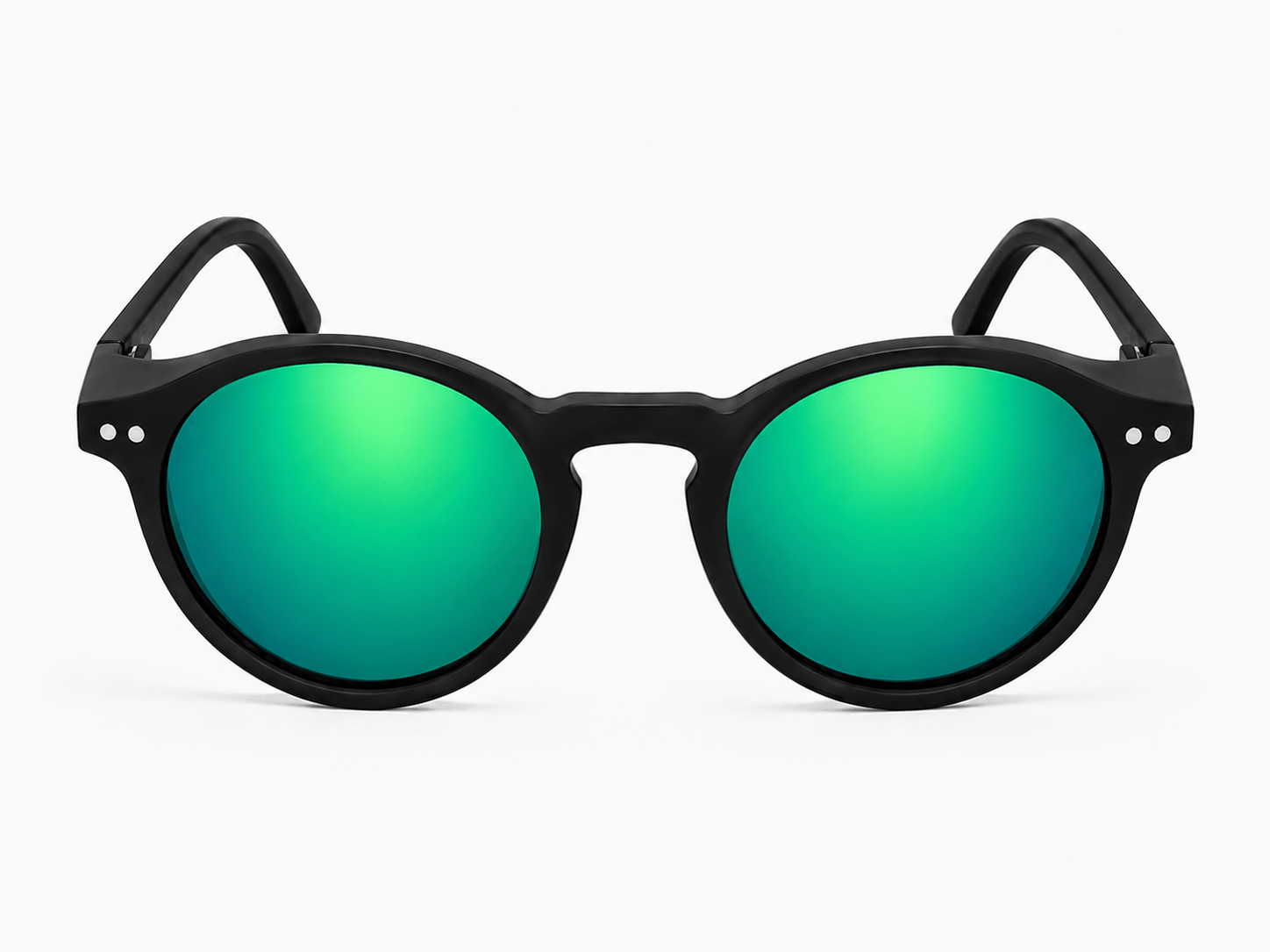 EDL Eyewear 6177 Mat Black / Green Mirror