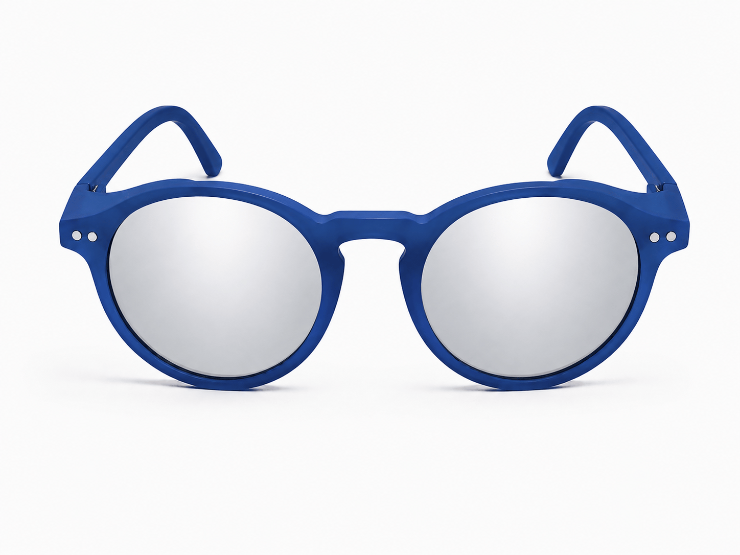 EDL Eyewear 6177 Mat Blue / Silver Mirror 