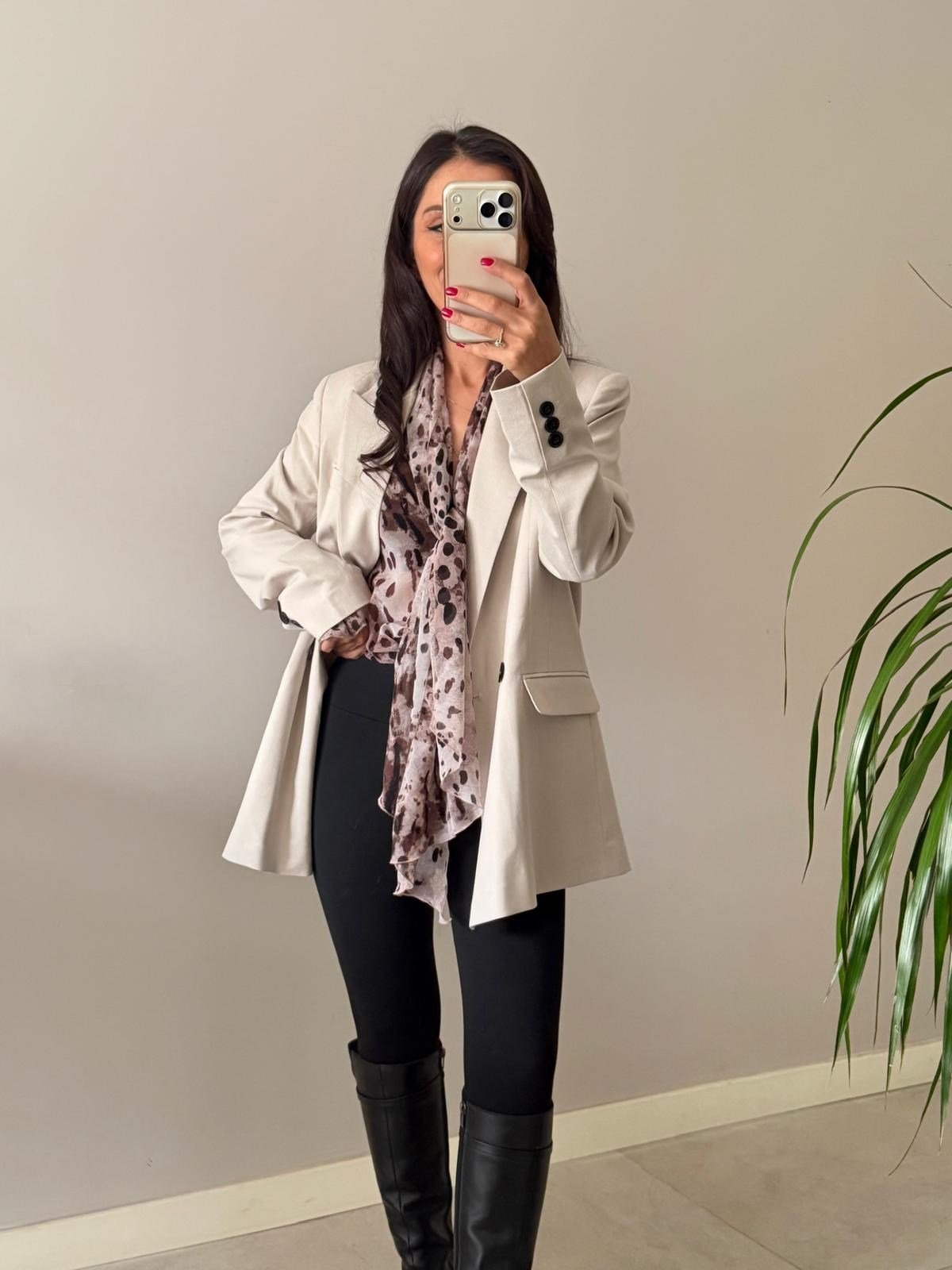 Blazer Ceket Taş Rengi