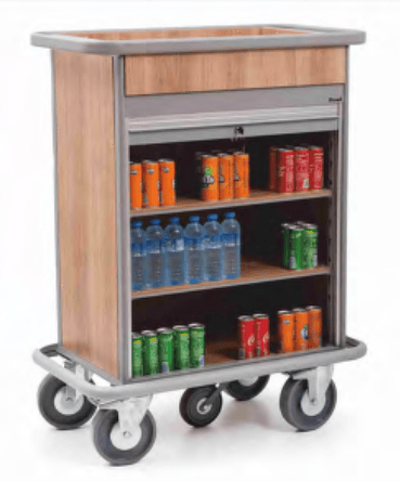 RAFLI MİNİBAR ARABASI 59x101 H: 128 CM