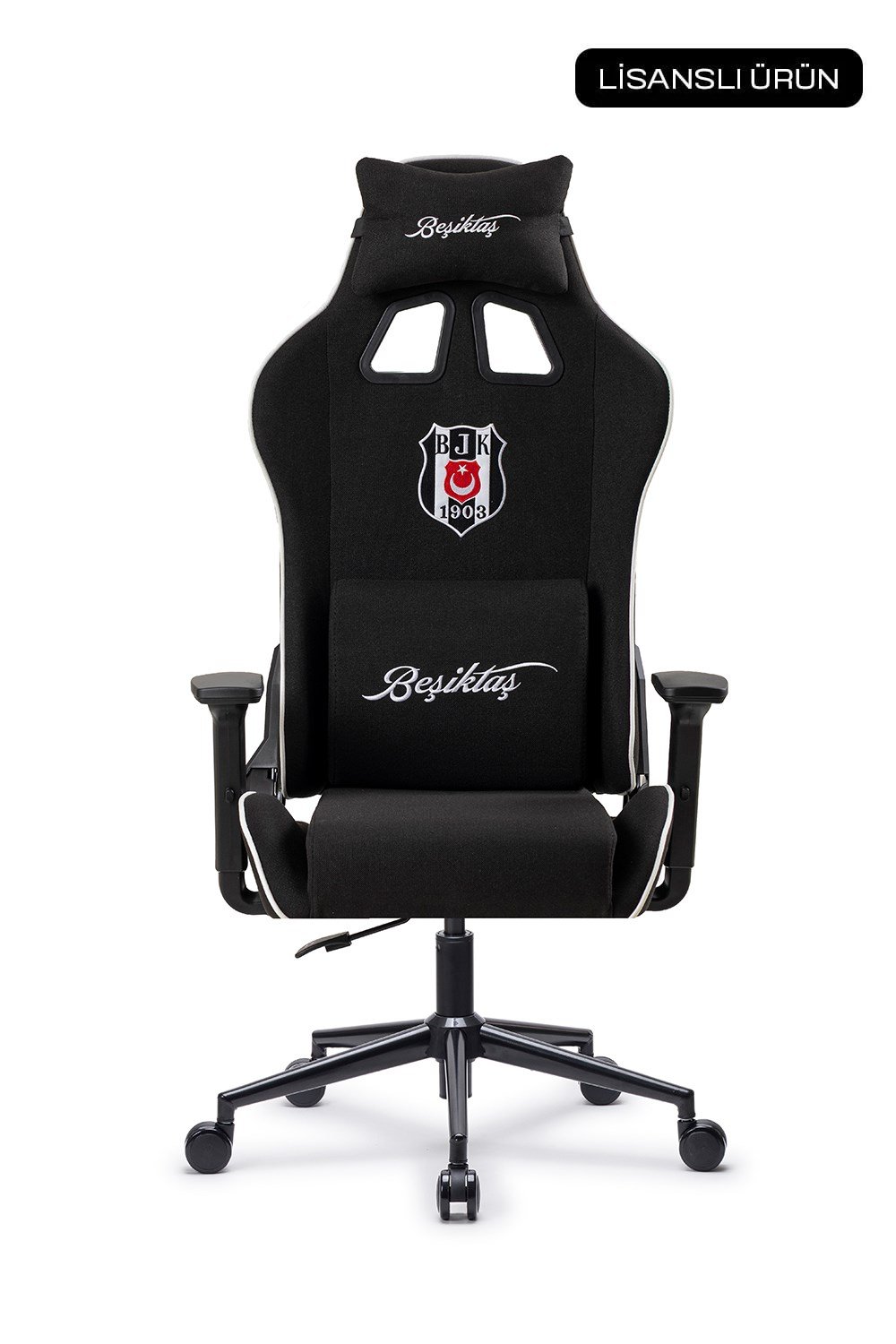Fanchair x Beşiktaş Goal Siyah Kumaş Lisanslı Oyuncu Koltuğu