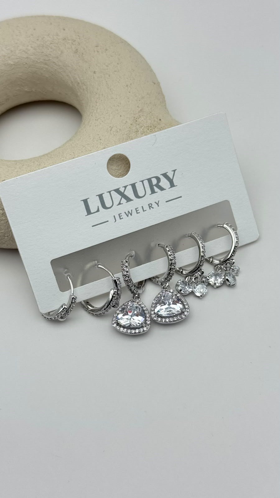 6 LI Zirkon Set Küpe