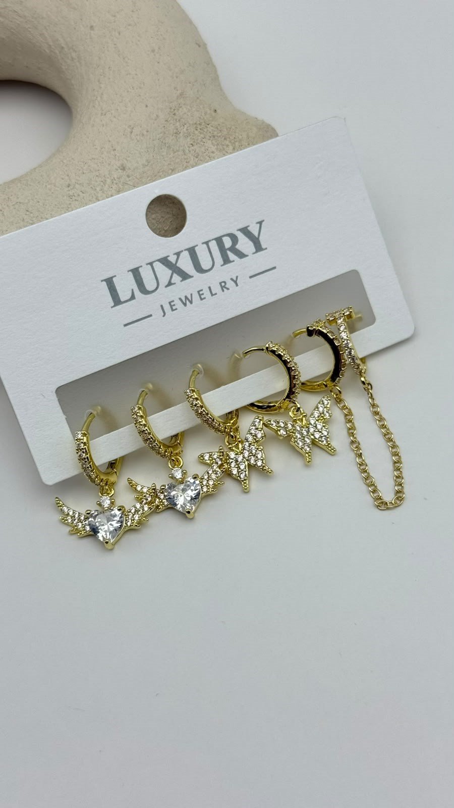 6 LI Zirkon Set Küpe