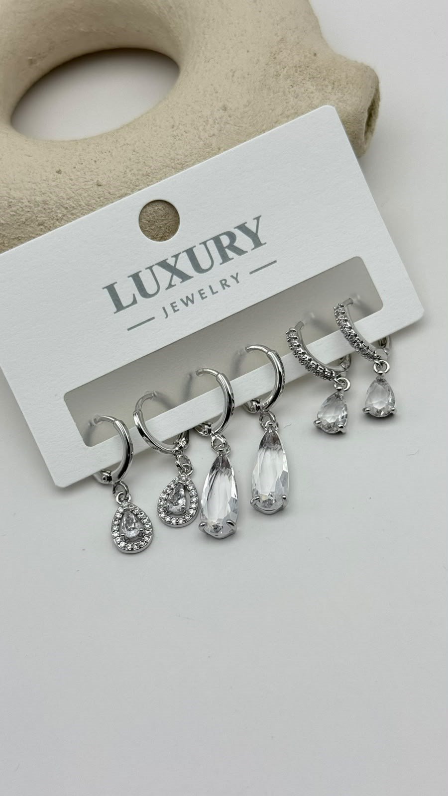 6 LI Zirkon Set Küpe