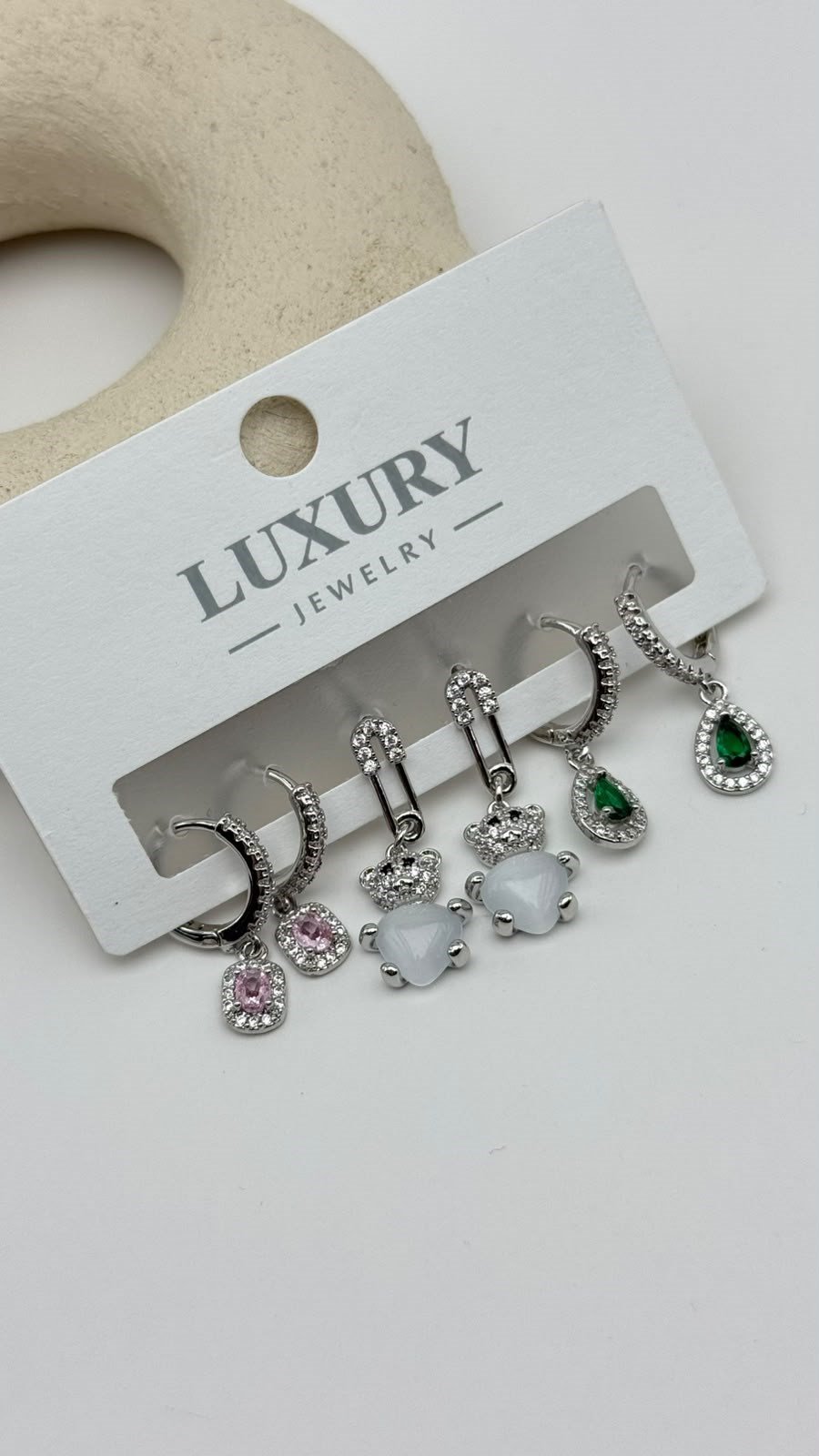 6 LI Zirkon Set Küpe