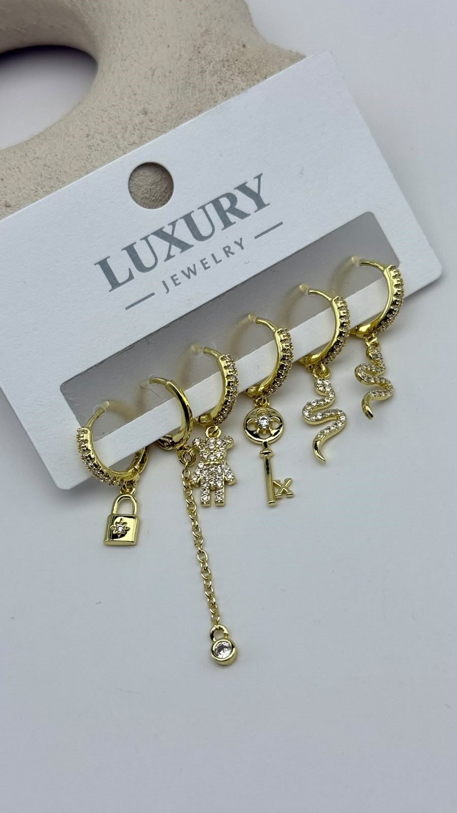 6 LI Zirkon Set Küpe