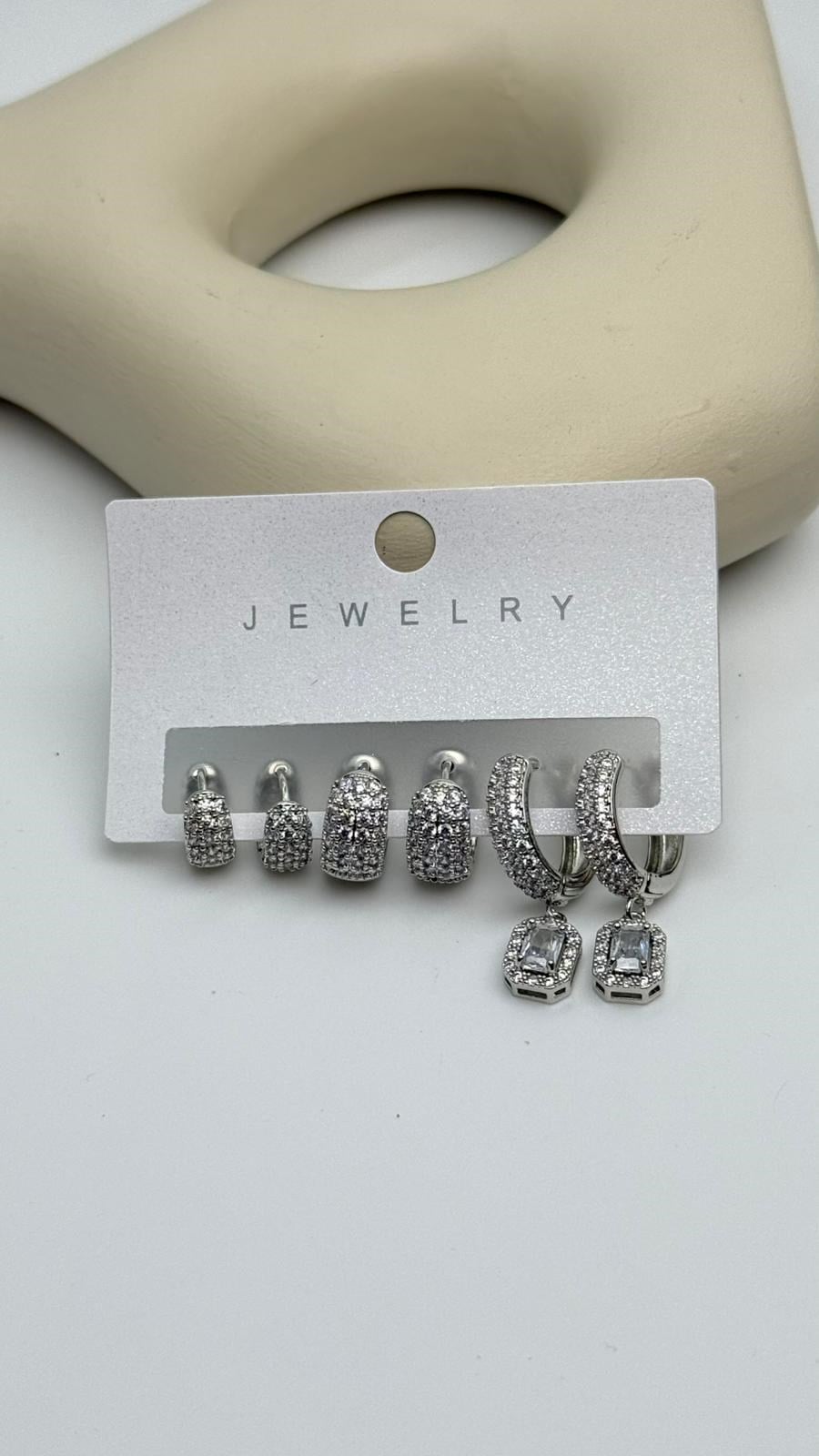Vip6 6 Lı Taşlı Set Küpe