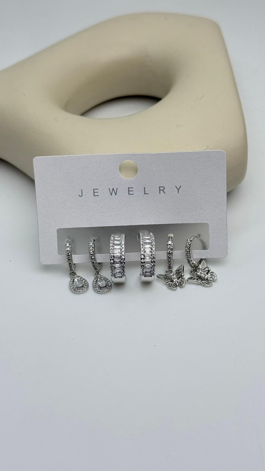 Vip6 6 Lı Taşlı Set Küpe