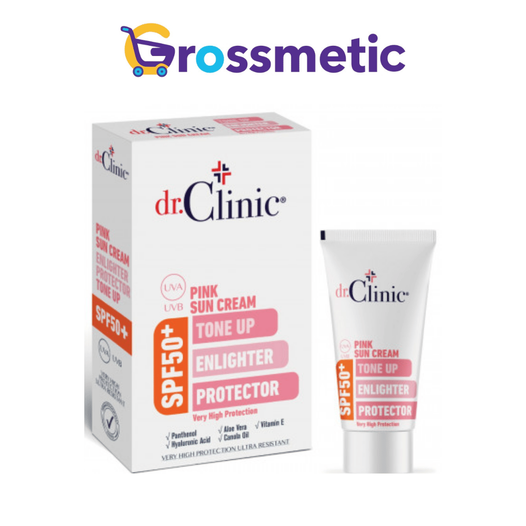 Dr.Clinic Pink Sunscreen Spf 50+ Aydınlatıcı Koruyucu Ton Eşitleyici Güneş Kremi 50 Ml