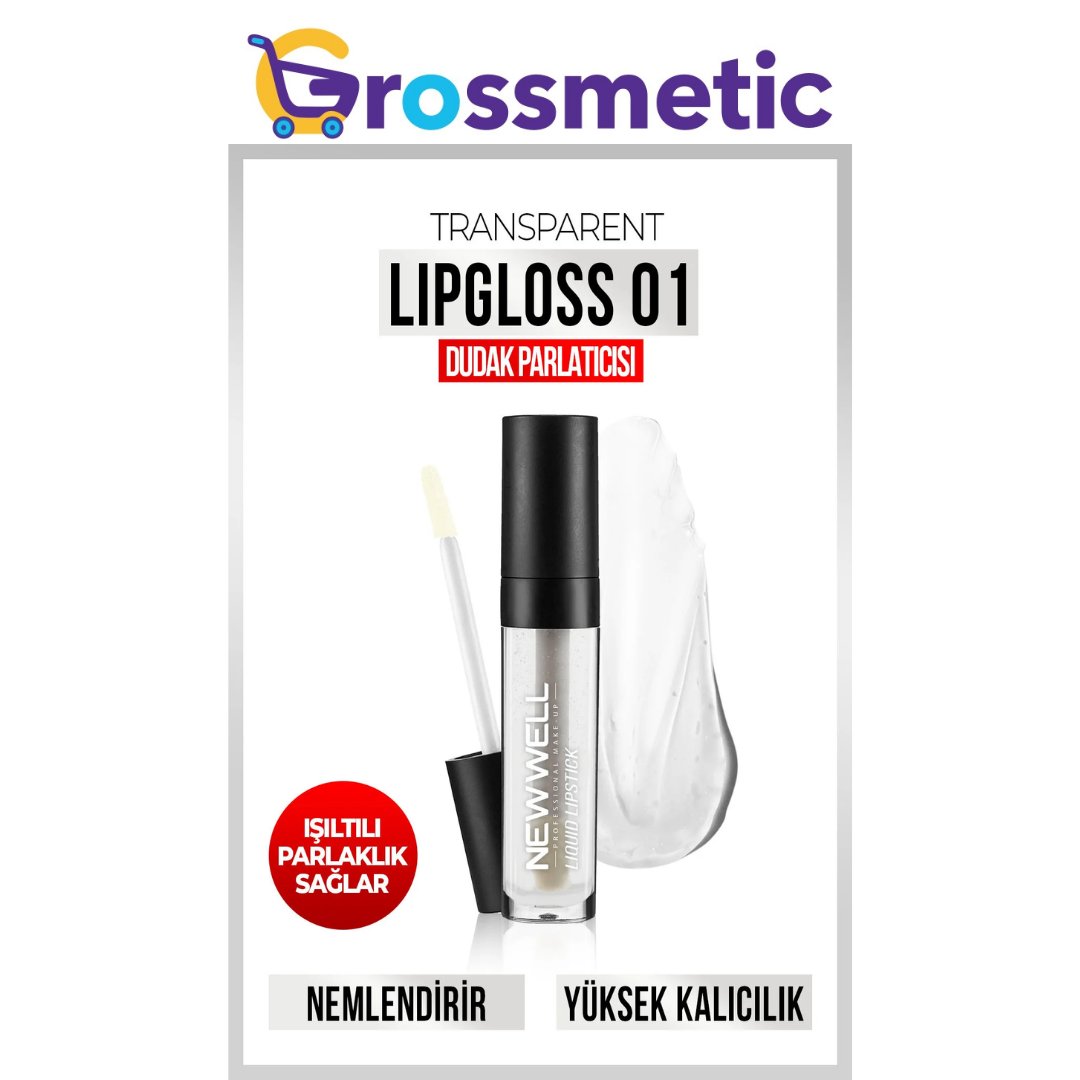 New Well Şeffaf Lipgloss 01