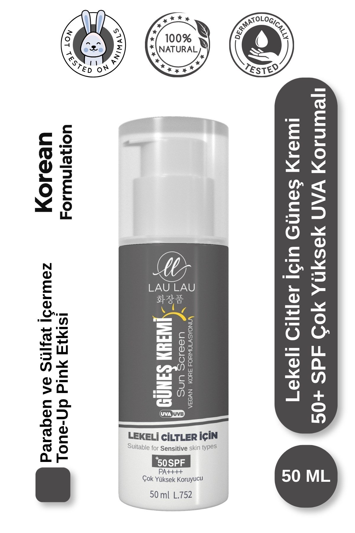 Lekeli Ciltler İçin Tone-Up Pink Güneş Kremi 50 Ml