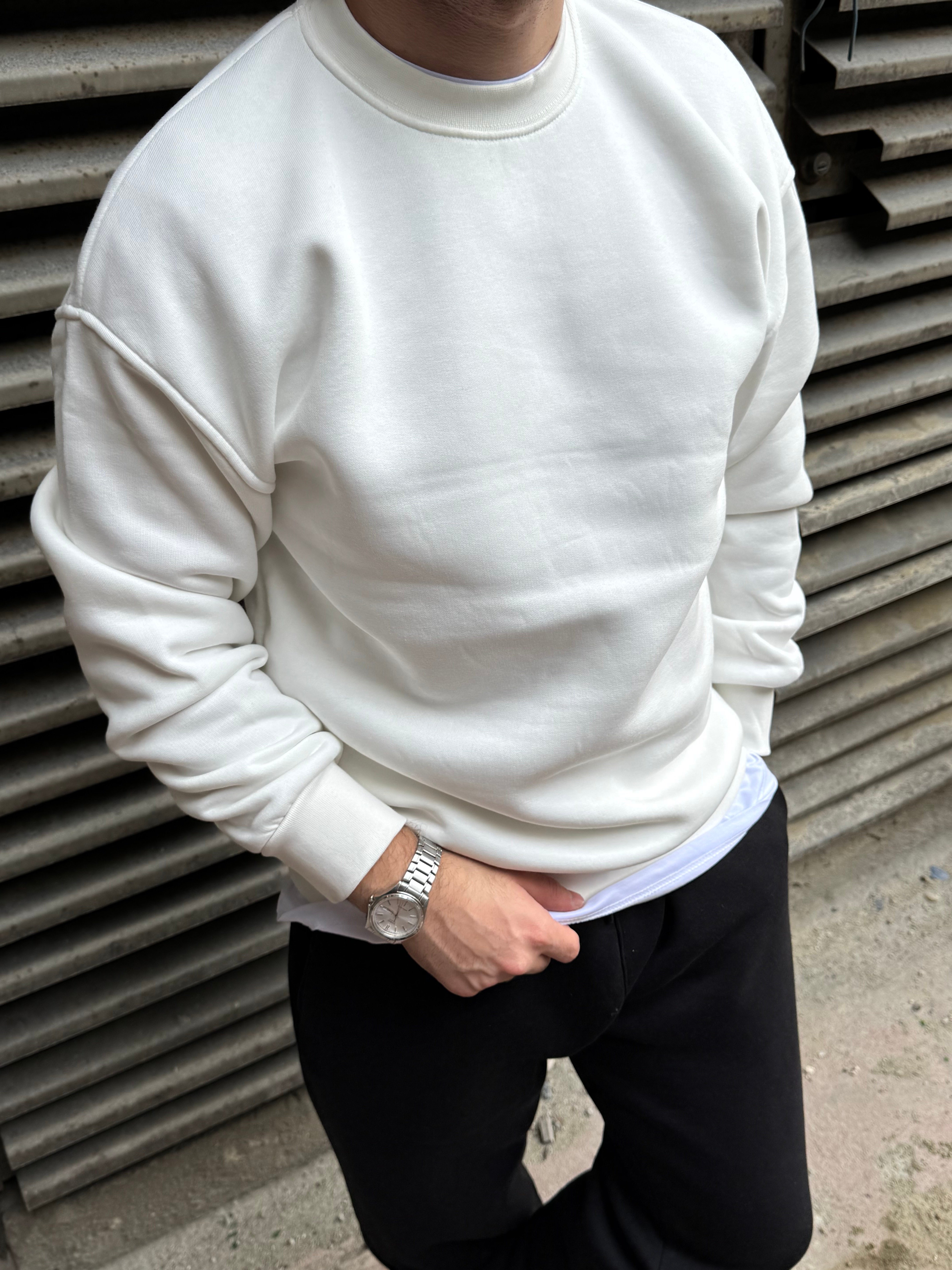 Basic Beyaz SweatShirt