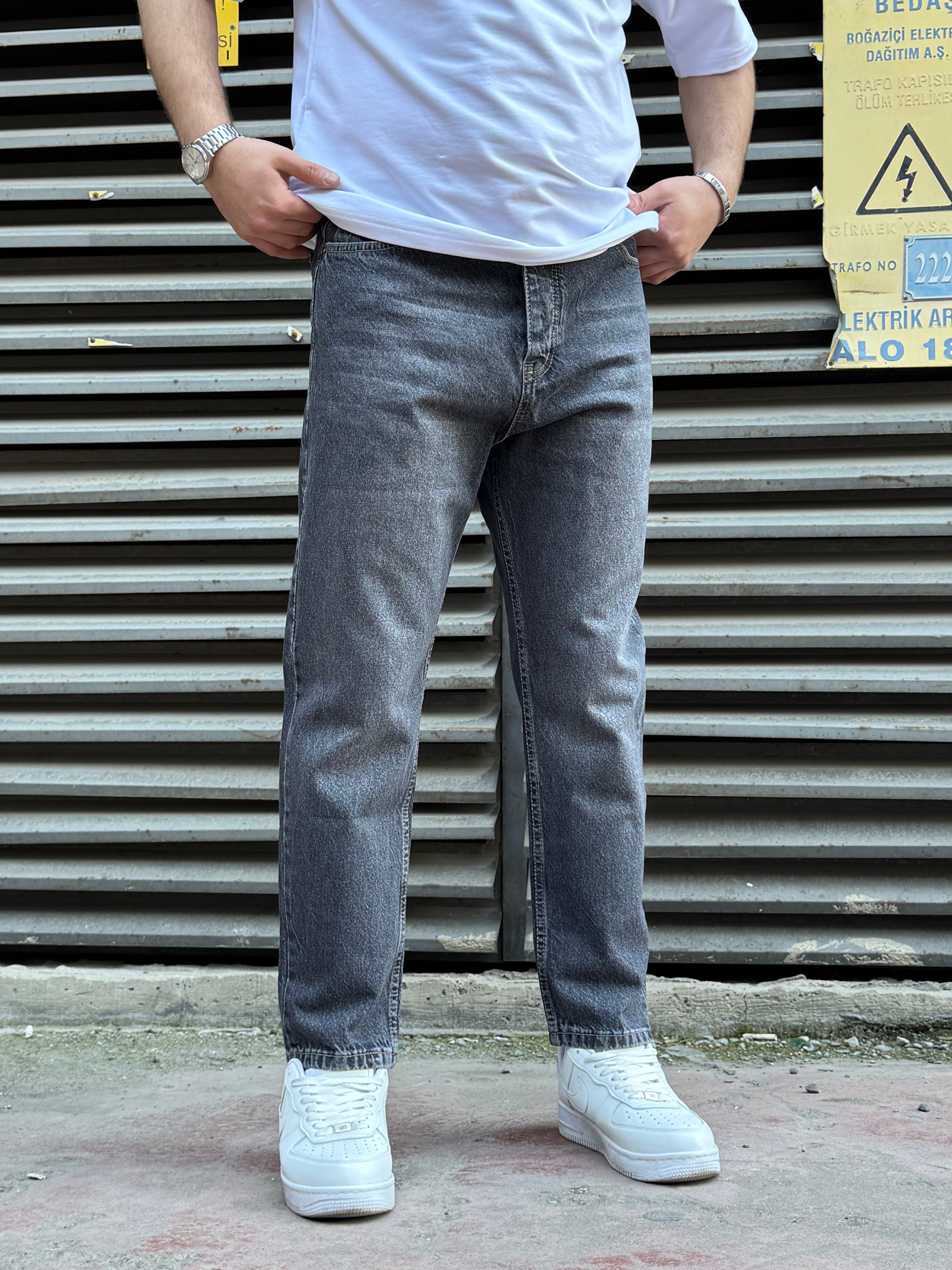 İp Detay Füme Boy Friend Jeans