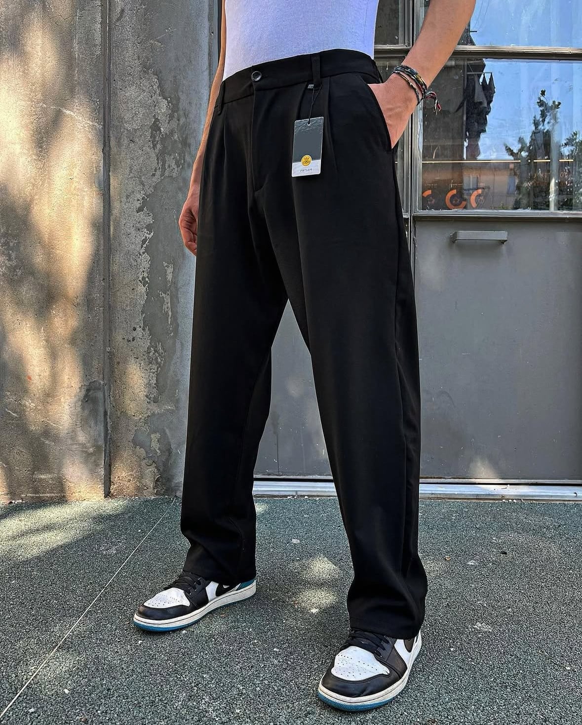 Siyah Kumaş Baggy