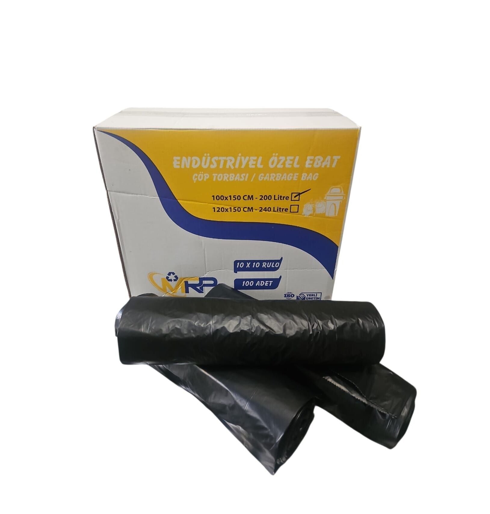120*150 cm hantal boy çöp poşeti 800 gr rulo