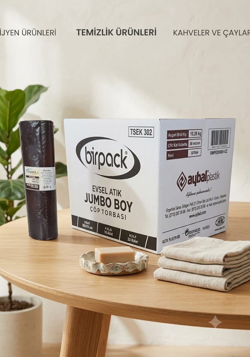 80*110 jumbo 800 gr çöp poşeti 