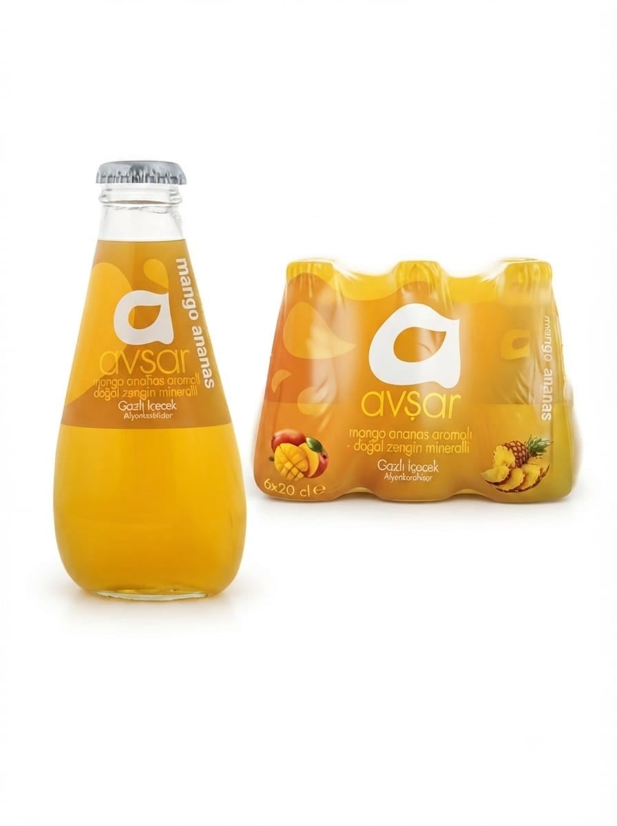 Avşar Mango & Ananas Aromalı Maden Suyu 24 x 200 ml