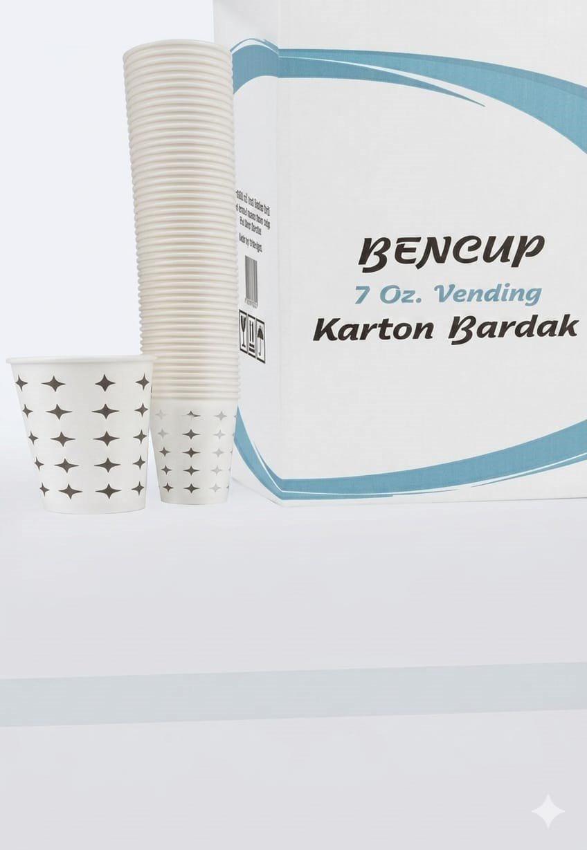 KARTON BARDAK YILDIZ DESENLİ 3000 Lİ