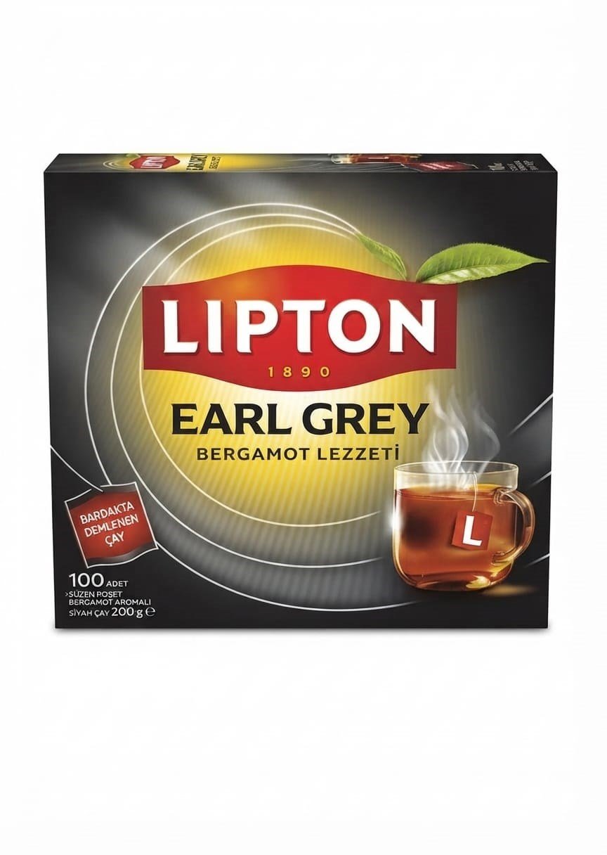 Lipton Earl Grey Bardak Poşet Çay 100'lü