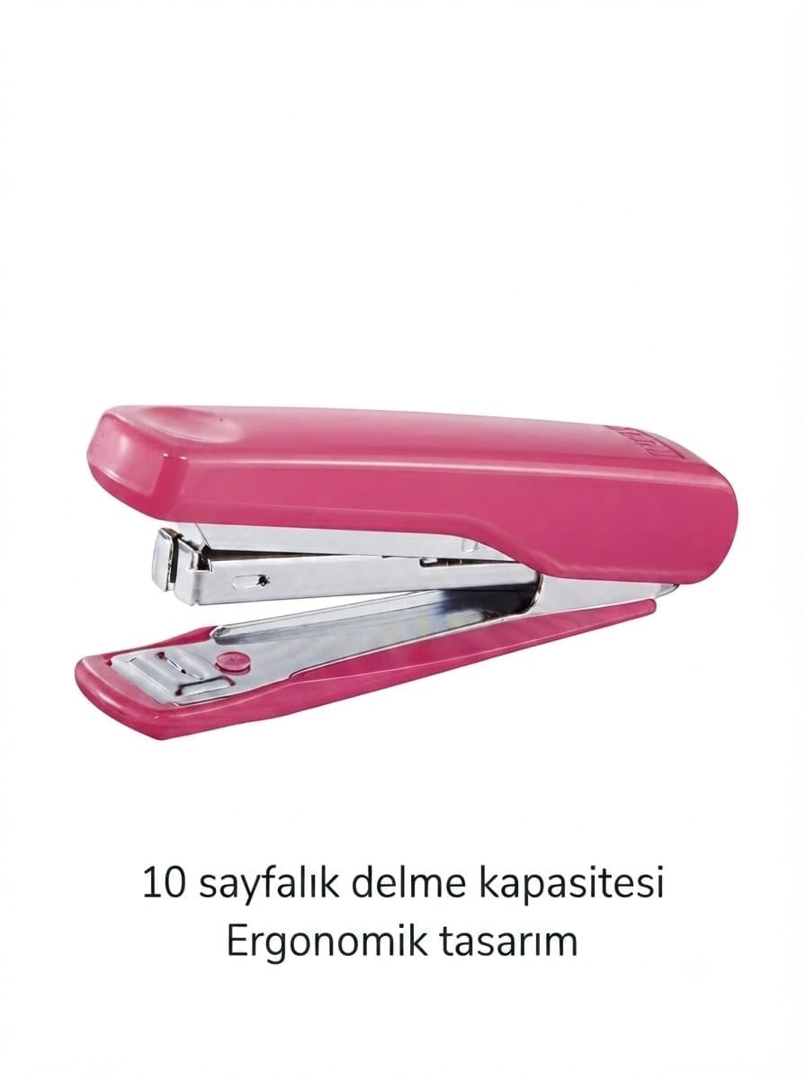 Max HD10N Zımba Makinesi No:10 10 Sayfa Fuşya