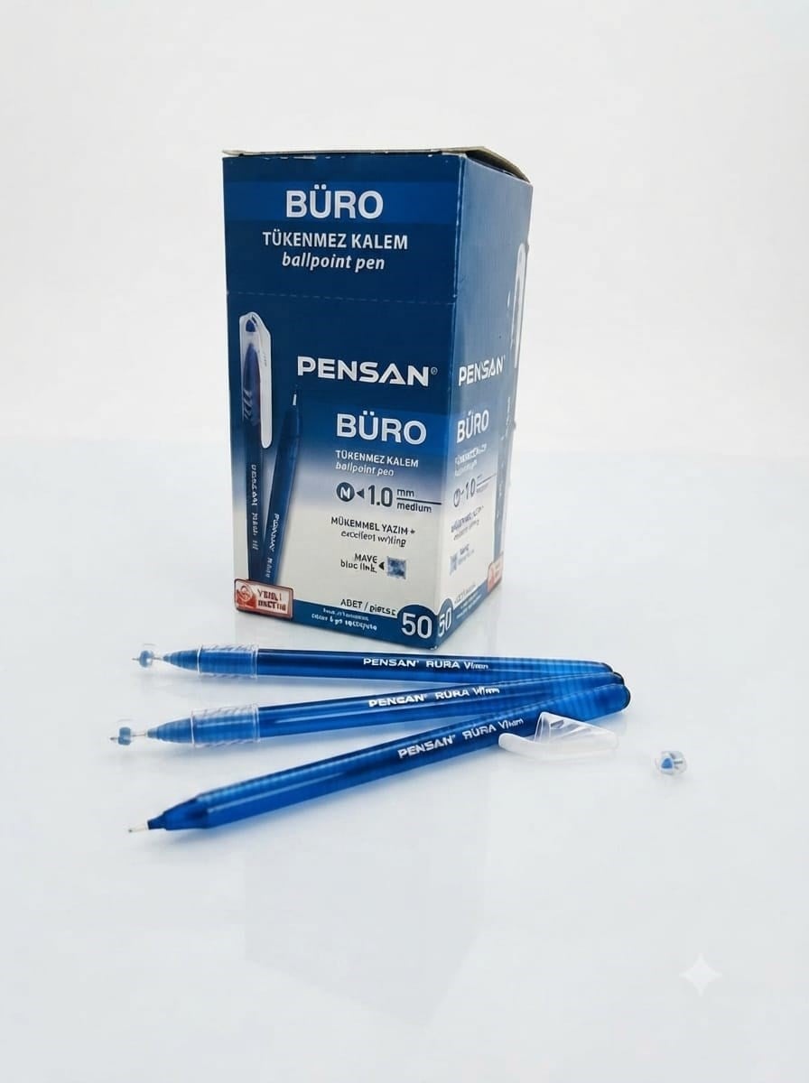 Pensan Büro Mavi Tükenmez Kalem 1Mm 2270 50 Li Paket