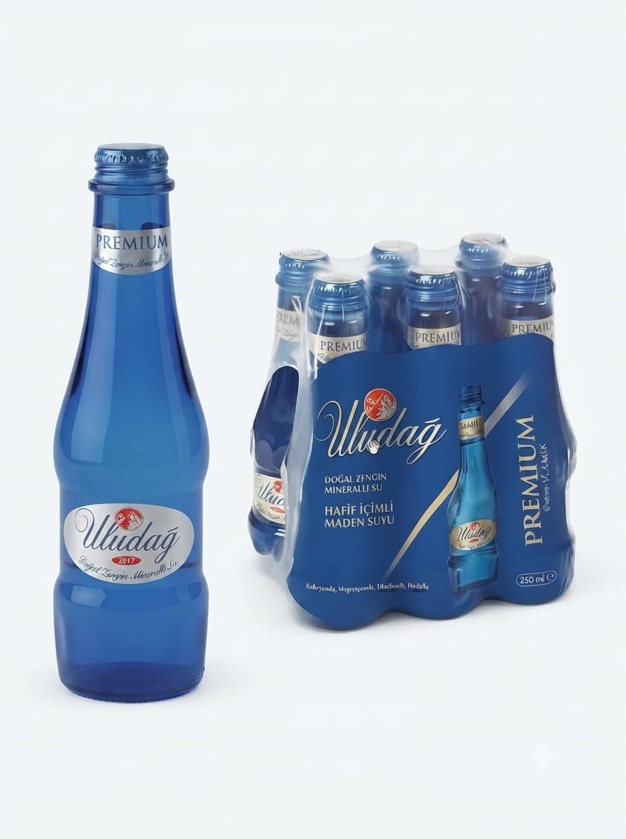 Uludağ Premium Doğal Zengin Mineralli Su 24 x 250 ml