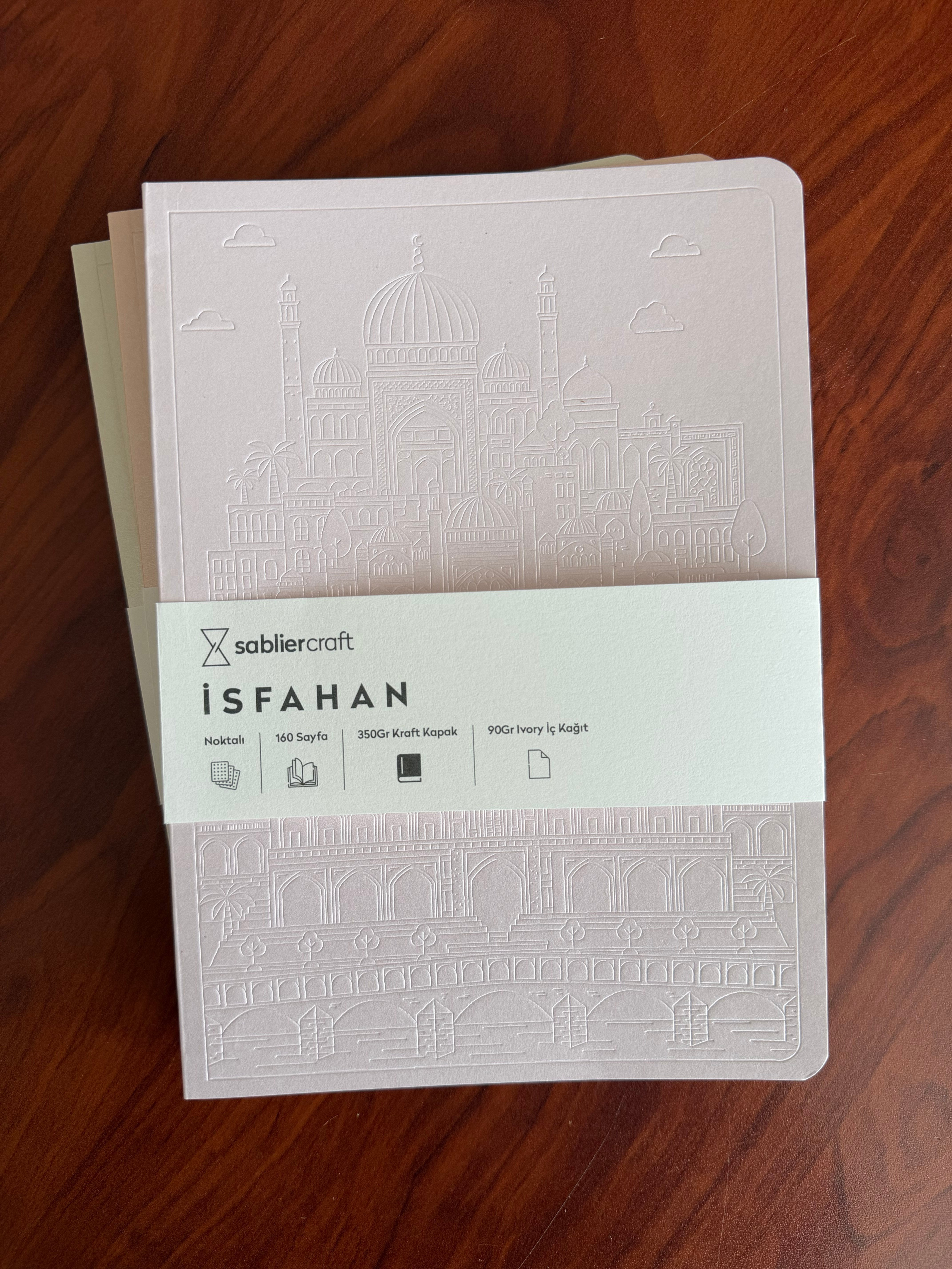 İsfahan Defter - Metalik Toz Pembe
