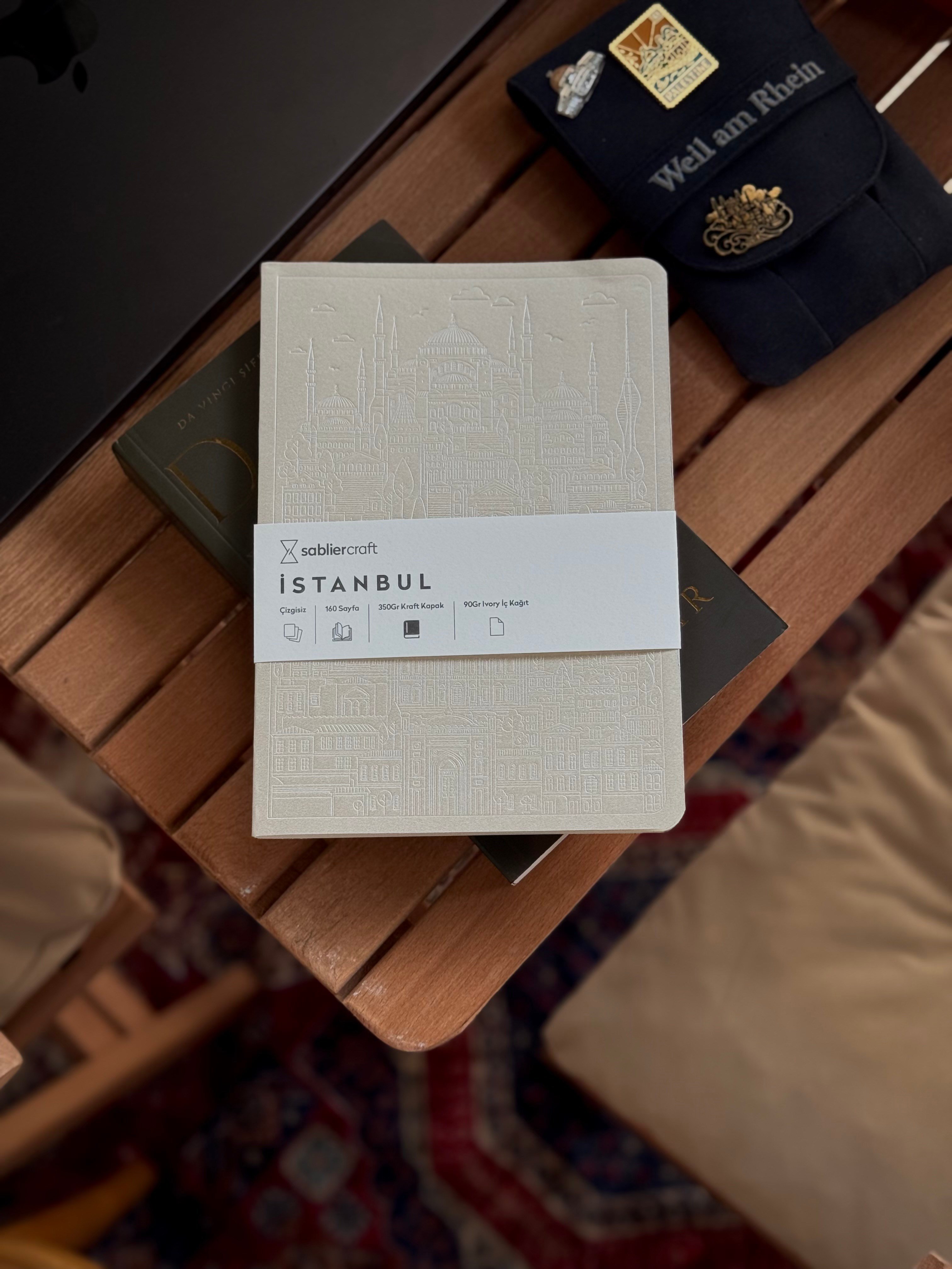 İstanbul Defter - Metalik Krem