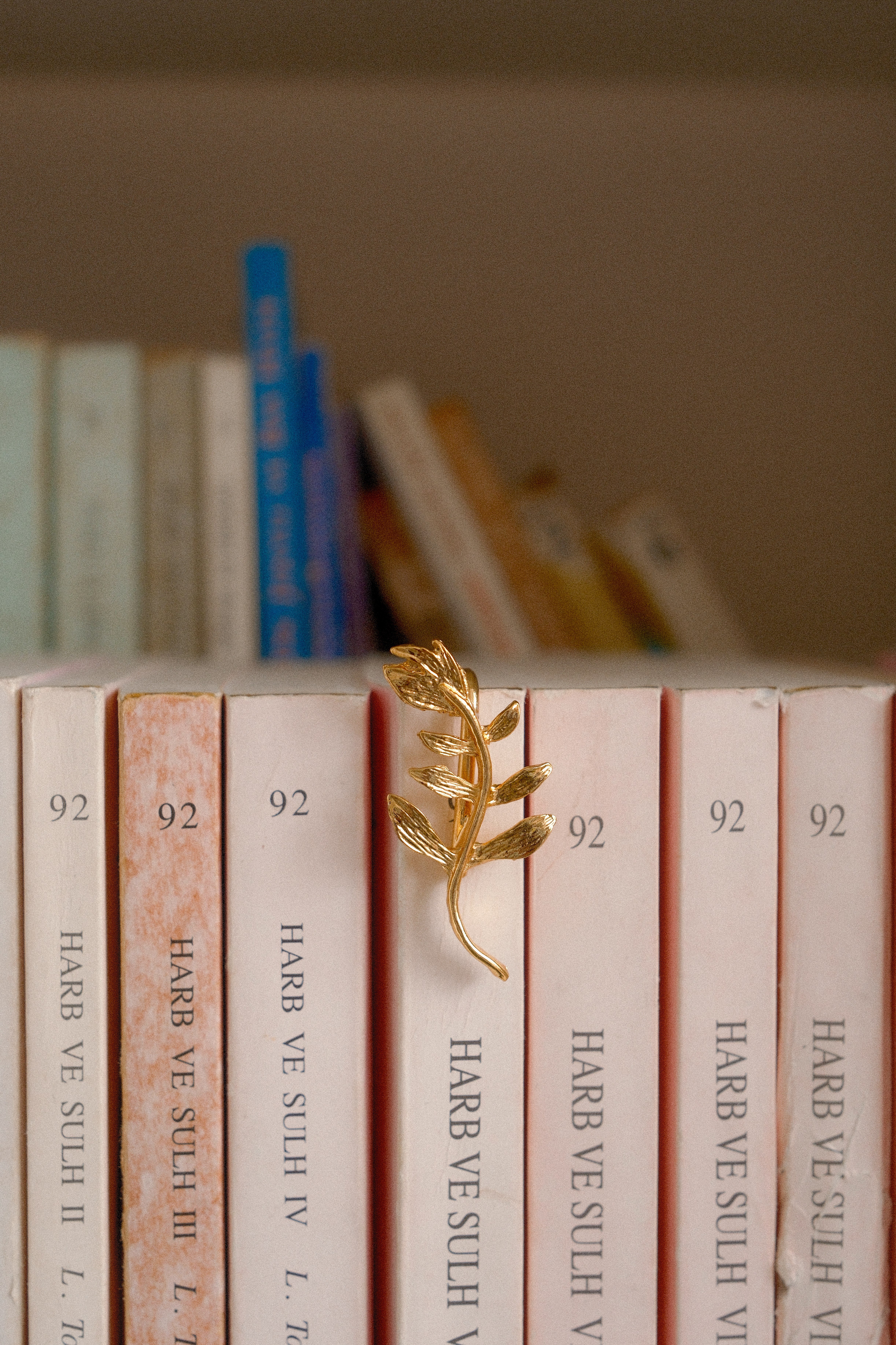 Tezyin - Lale Kitap Ayracı Gold