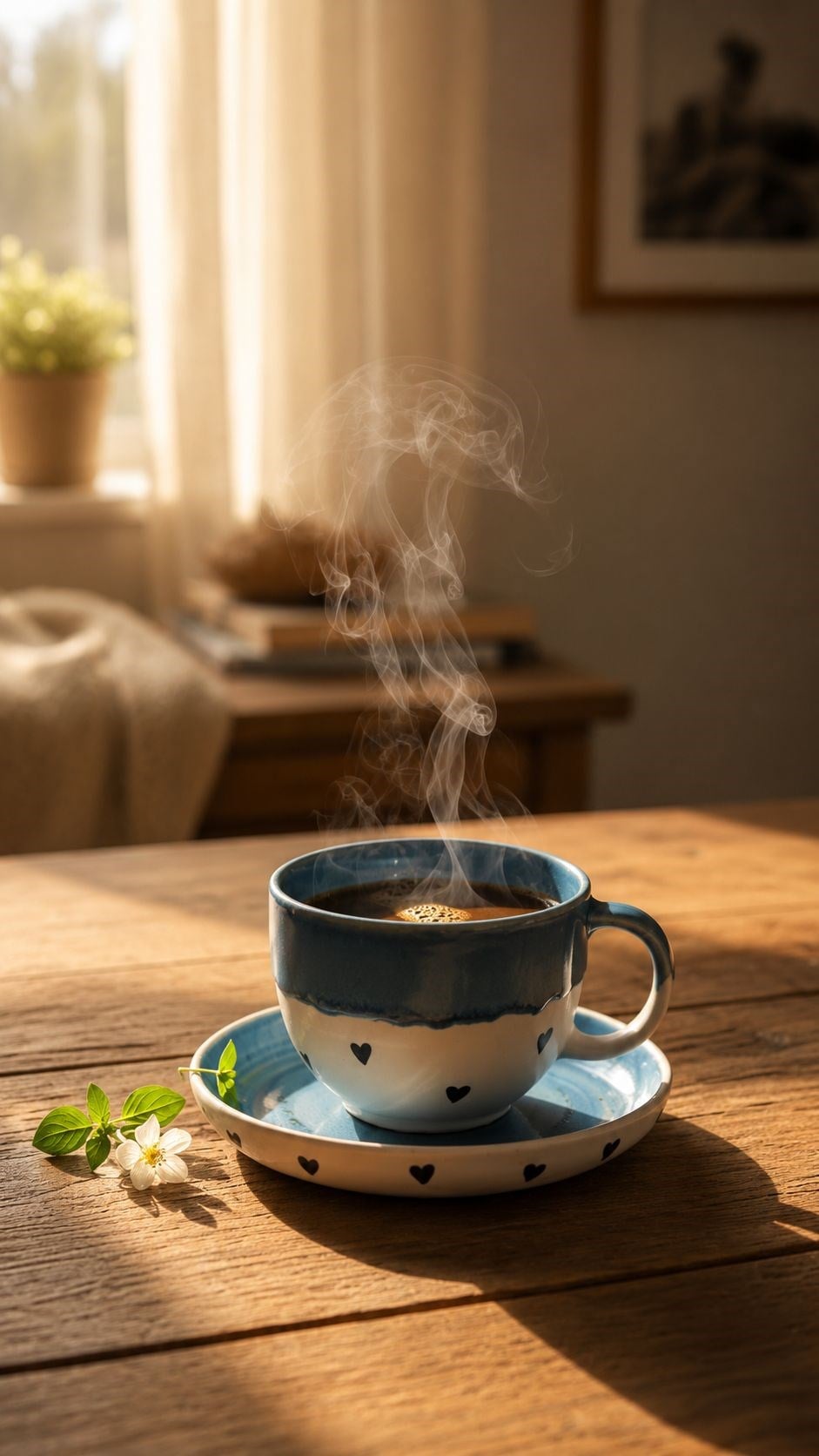 Amor Altlıklı Premium Stoneware Seramik Fincan – El Yapımı Türk Kahvesi ve Espresso Fincanı