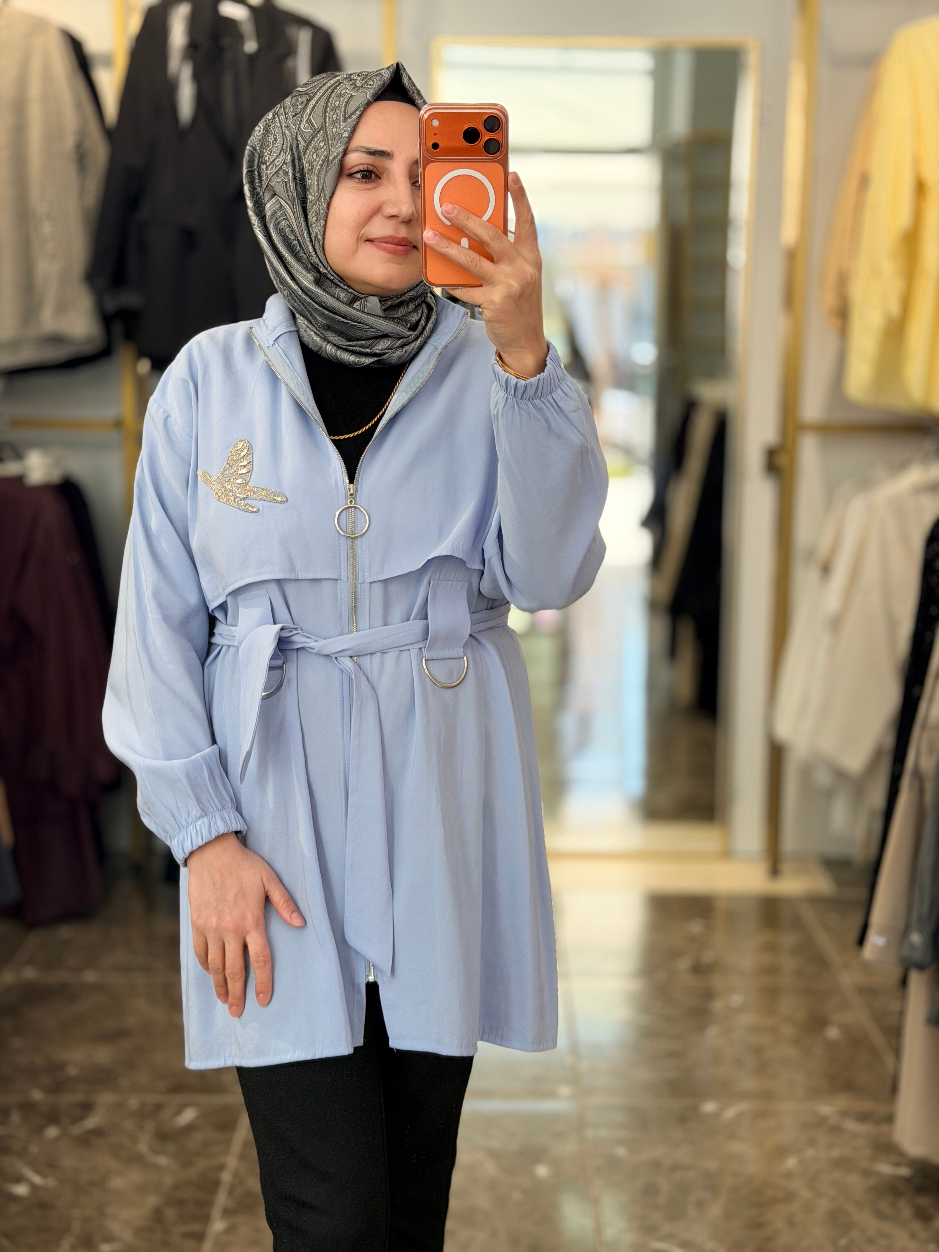 1362 Önden Fermuarlı Giy Çık Kap