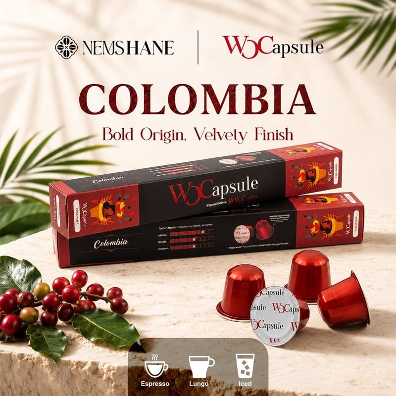 WOCapsule Colombia Nespresso Uyumlu Kapsül Kahve 10'lu Kutu