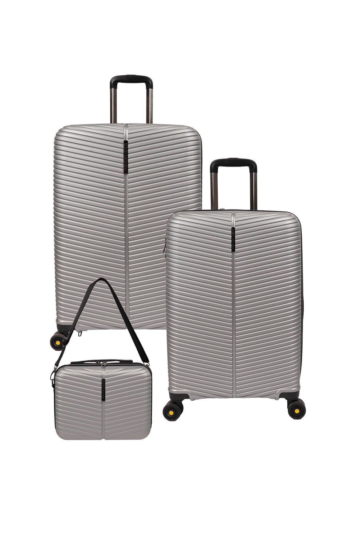 5224 ORTA+KABİN+MAKYAJ 3'LÜ TRAVEL VALİZ SETİ